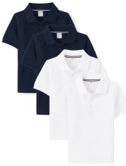 Boys Polo with Stain Resistance 4-Pack - Uniform