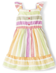 Girls Matching Family Striped Dress - Little Sprout