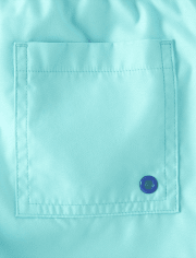 Boys Embroidered Octopus Swim Trunks - Splish-Splash