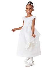 Vestido de satén para niñas - Todo vestido