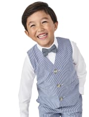 Chaleco de seersucker para niños: todos vestidos