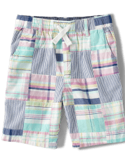 Shorts sin cordones con patchwork para niños - Celebraciones de primavera