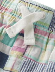 Shorts sin cordones con patchwork para niños - Celebraciones de primavera