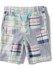 Shorts sin cordones con patchwork para niños - Celebraciones de primavera