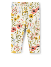 Girls Floral Capri Leggings - Country Trail