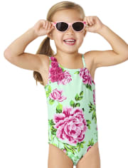 Girls Floral One Piece Swimsuit - Splish-Splash