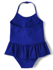 Girls Floral Ruffle One Piece Swimsuit - Splish-Splash