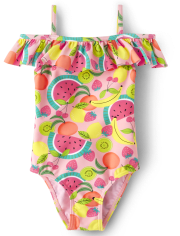 Maillot de bain une pièce Fille Fruit à épaules dénudées - Splish Splash