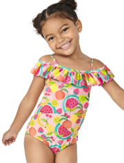 Maillot de bain une pièce Fille Fruit à épaules dénudées - Splish Splash