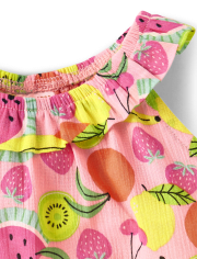 Cover-Up con volantes de frutas para niñas - Splish-Splash