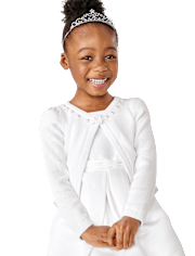 Girls Faux Pearl Cardigan - Special Occasions