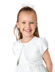 Girls Satin Bolero Jacket - Special Occasions