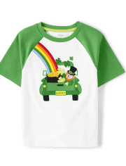 Boys Embroidered St. Patrick's Day Top - Little Leprechaun