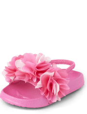 Girls Floral Slides - Splish-Splash