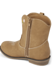 Girls Embroidered Floral Cowgirl Boots - Country Trail