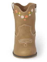 Girls Embroidered Floral Cowgirl Boots - Country Trail