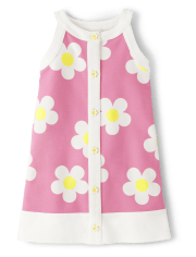 Girls Daisy Ponte Dress - Spring Celebrations