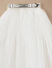 Girls Floral Lace Veil - Special Occasions