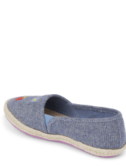 Alpargatas planas con icono bordado para niñas - Little Sprout