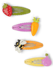 Girls Garden Hair Clips 4-Pack - Little Sprout