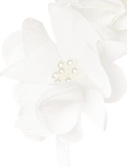 Diadema floral con perlas para niñas - Ocasión especial