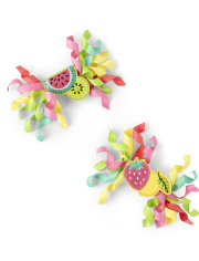 Pinzas para el cabello rizado de frutas para niñas - Fruta festiva