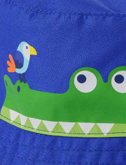 Boys Reversible Shark Bucket Hat - Splish-Splash