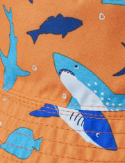 Boys Reversible Shark Bucket Hat - Splish-Splash