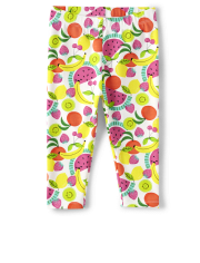 Girls Fruit Capri Leggings - Festive Fruit