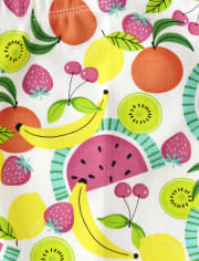 Girls Fruit Capri Leggings - Festive Fruit