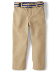 Boys Belted Chino Pants - Spring Celebrations