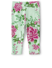 Leggings capri florales para niñas - Time for Tea
