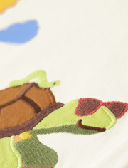 Boys Embroidered Turtle Top - Little Sprout