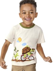 Boys Embroidered Turtle Top - Little Sprout