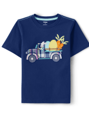 Boys Embroidered Truck Top - Spring Celebrations