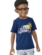 Boys Embroidered Truck Top - Spring Celebrations