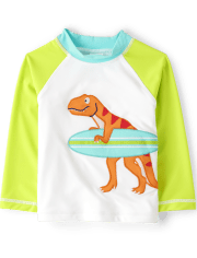 Rashguard Dino brodé pour garçons - Splish-Splash