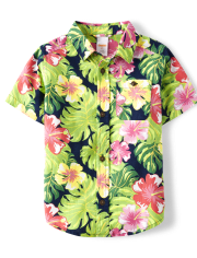 Camisa tropical familiar a juego para niños - Aloha
