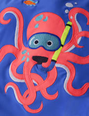 Boys Embroidered Octopus Rashguard - Splish-Splash