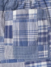 Boys Madras Pull On Shorts - Sandy Shores