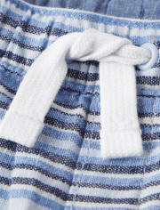 Boys Striped Pull On Shorts - Sandy Shores