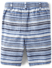 Boys Striped Pull On Shorts - Sandy Shores