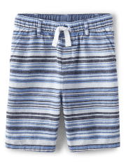 Boys Striped Pull On Shorts - Sandy Shores