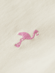 Boys Schiffli Flamingo Pull On Chino Shorts - Tropical Paradise