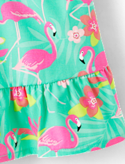 Jupe-short Fille Flamingo Ruffle - Tropical Paradise