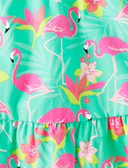 Jupe-short Fille Flamingo Ruffle - Tropical Paradise