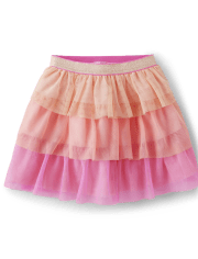Girls Colorblock Tutu Skirt - Magical Monarch