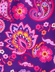 Girls Paisley Ruffle One Piece Swimsuit - Splish-Splash