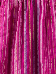 Girls Striped Tank Top - Island Spice