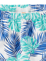 Girls Tropical Leaf Ruffle Skort - Save the Seas